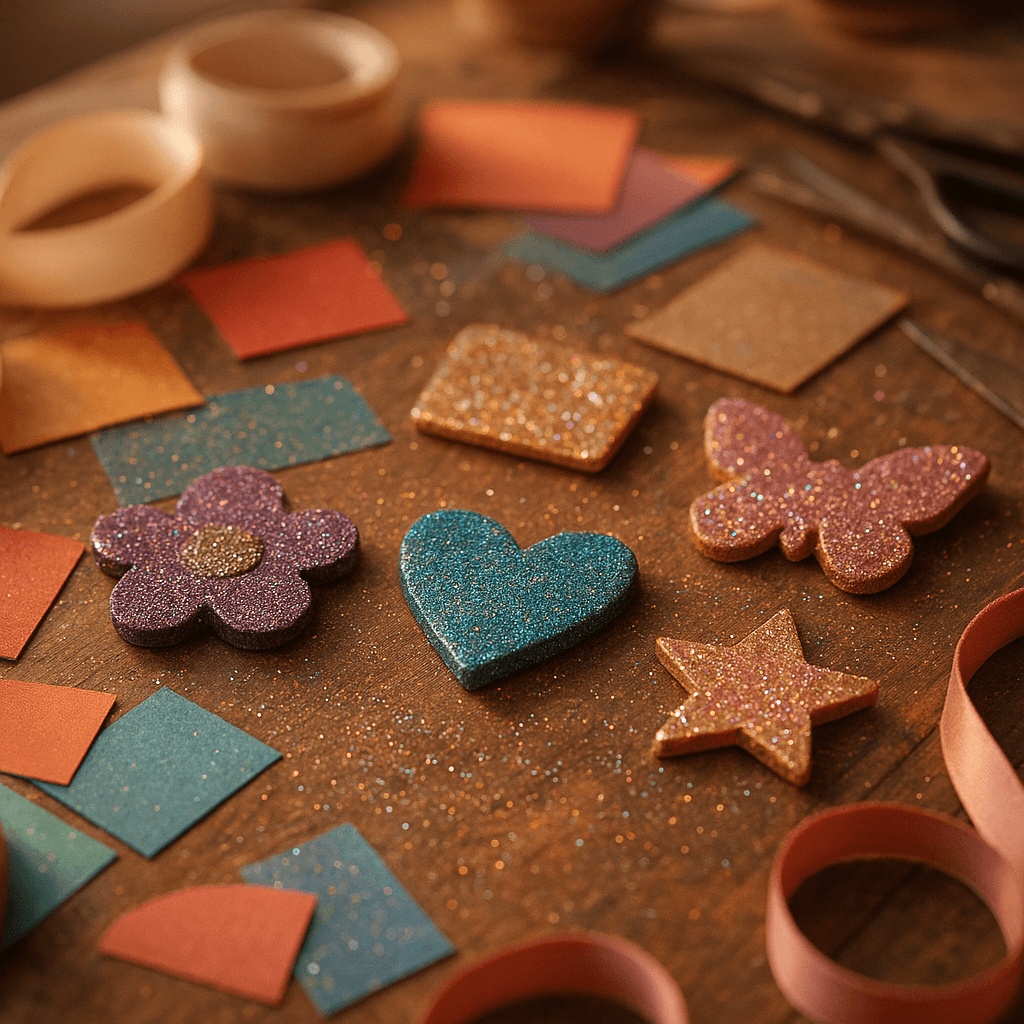 Глиттер и мерцание: как освещение превращает простые магниты в сияющие сокровища на холодильнике. Процесс создания