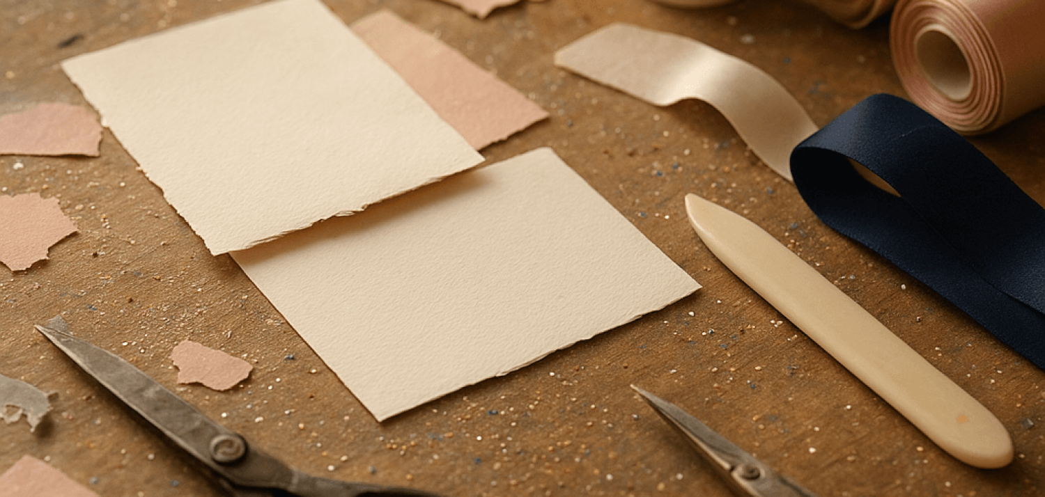 Как совместить ленты, картон и глиттер: руководство по микс-технике для свадебных пригласительных. Эксклюзивный подарок