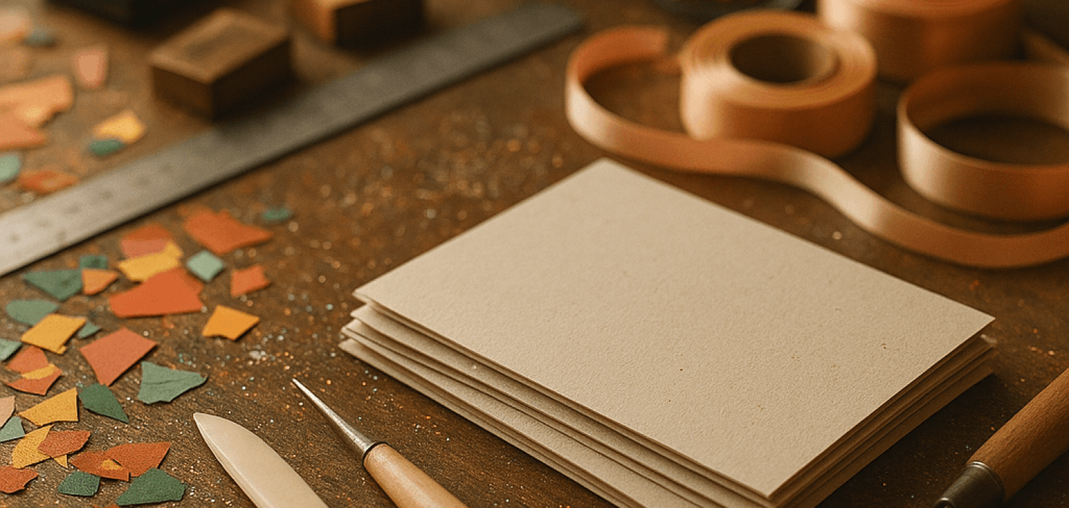 Открытки из картона с авторской печатью: почему они вернулись в тренд и как их делать. Фото изделия крупным планом